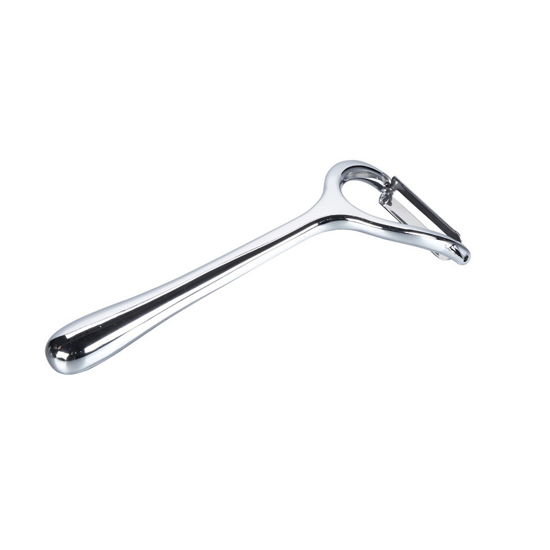 Цинк од легура за лупење со голем лак за лупење од нерѓосувачки челик Сечило за лупење зеленчук за овошје